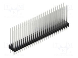 Connector: pin strips; pin header; male; PIN: 54; 1.27mm; THT; 2x27