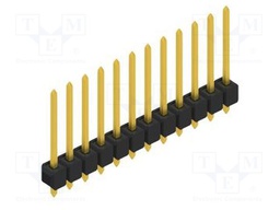 Connector: pin strips; pin header; male; PIN: 12; 2.54mm; THT; 1x12