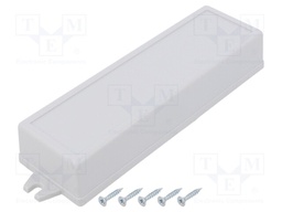 Enclosure: multipurpose; X: 49mm; Y: 154mm; Z: 27mm; ABS; grey