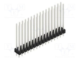 Connector: pin strips; pin header; male; PIN: 32; 2.54mm; THT; 2x16