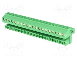Pluggable terminal block; 5.08mm; ways: 20; angled 90°; socket