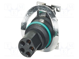 Connector: M8; PIN: 5; 3A; 30V; straight; shielded; contact insert