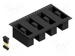 Connector: pin strips; pin header; male; PIN: 4; 2.54mm; SMT; 1x4