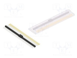 Connector: pin strips; pin header; male; PIN: 33; 2.54mm; SMT; 1x33