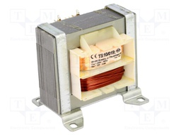 Transformer: mains; 10VA; 230VAC; 12V; 0.8A; Leads: for PCB; IP00