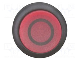 Switch: push-button; Stabl.pos: 2; 22mm; red; IP67; Pos: 2; Ø22.5mm