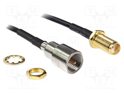 Cable; 200mm; FME male,SMA female; black; 50Ω