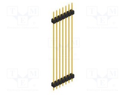 Connector: pin strips; pin header; male; PIN: 7; 2.54mm; THT; 1x7