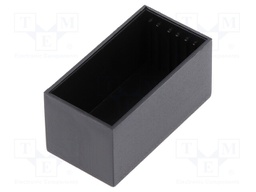 Enclosure: designed for potting; X: 22mm; Y: 42mm; Z: 21mm; black