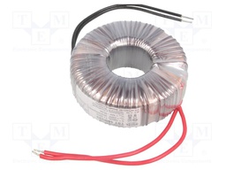 Transformer: toroidal; 100VA; 230VAC; 10V; 10A; 1.1kg; Leads: cables