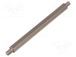 Screwed spacer sleeve; 90mm; Ext.thread: M5; hexagonal