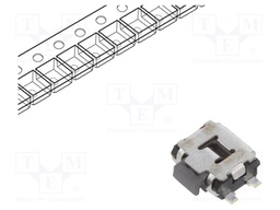 Microswitch TACT; SPST; Pos: 2; 0.05A/12VDC; SMT; 2.2N; 1.35mm