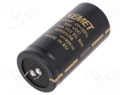 Capacitor: electrolytic; 1mF; 500VDC; ESR: 209mΩ; SNAP-IN; ±20%