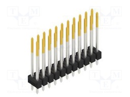 Connector: pin strips; pin header; male; PIN: 22; 2.54mm; THT; 2x11