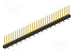 Connector: pin strips; pin header; male; PIN: 31; 2.54mm; SMT; 1x31