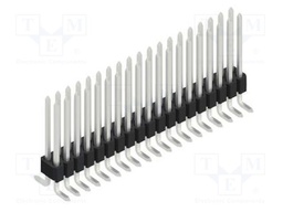 Connector: pin strips; pin header; male; PIN: 38; 1.27mm; SMT; 2x19