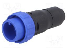 Connector: circular; plug; male; PIN: 2; w/o contacts; for cable