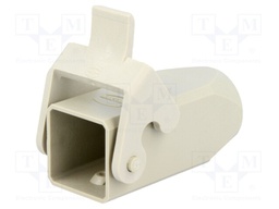 Enclosure: for Han connectors; Han; size 3A; for cable; straight