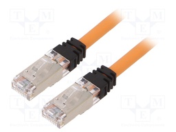Patch cord; S/FTP,TX6A™ 10Gig; 6a; stranded; Cu; LSZH; orange