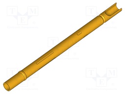 Test probe socket; Contact plating: gold-plated; soldered