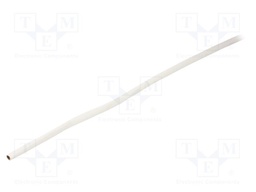 Insulating tube; silicone,fiberglass; white; -60÷250°C; SCS; 4mm