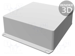 Enclosure: multipurpose; with fixing lugs; 1590; X: 188mm; Y: 188mm