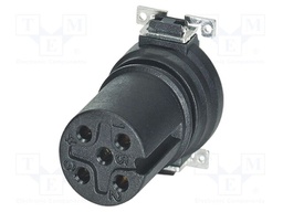 Connector: M12; contact insert; PIN: 5; 60V; straight; SMT; A code