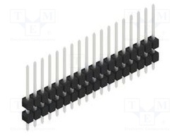 Connector: pin strips; pin header; male; PIN: 18; 2.54mm; THT; 1x18
