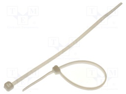 Cable tie; L: 155mm; W: 2.5mm; polyamide; 78.5N; natural; Ømax: 39mm