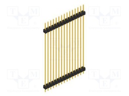 Connector: pin strips; pin header; male; PIN: 15; 2.54mm; THT; 1x15