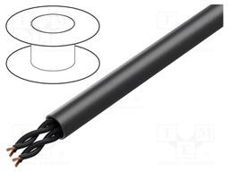 Wire; POWER 1000-YFR-TP; 4x2x1.5mm2; stranded; Cu; PVC; black