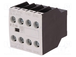 Auxiliary contacts; Leads: screw terminals; Mounting: front