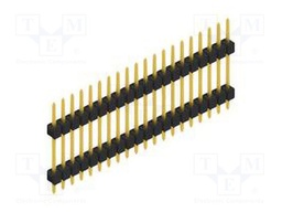 Connector: pin strips; pin header; male; PIN: 20; 2.54mm; THT; 1x20