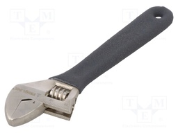 Key; adjustable; 150mm; Max jaw capacity: 19mm; forged,satin
