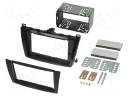 Radio mounting frame; Mazda; 2 DIN; matt black,black gloss