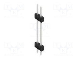 Connector: pin strips; pin header; male; PIN: 2; 2.54mm; THT; 2x1