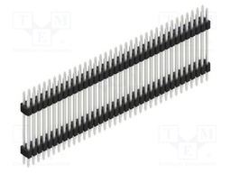 Connector: pin strips; pin header; male; PIN: 72; 1.27mm; THT; 2x36