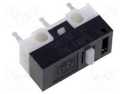 Microswitch SNAP ACTION; without lever; SPDT; 1A/125VAC; ON-(ON)