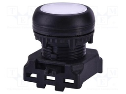 Switch: push-button; 22mm; white; LED; IP65; flat; E; Pos: 2; Ø22.5mm