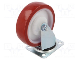 Transport wheel; Ø: 125mm; W: 37mm; H: 156mm; torsional; 150kg