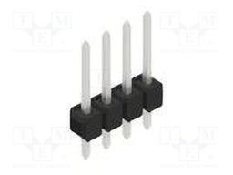 Connector: pin strips; pin header; male; PIN: 4; 2.54mm; THT; 1x4