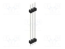 Connector: pin strips; pin header; male; PIN: 3; 2.54mm; THT; 1x3