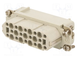 Connector: HDC; contact insert; female; C146,heavy|mate D; PIN: 25
