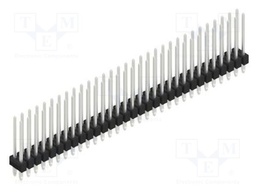 Connector: pin strips; pin header; male; PIN: 62; 2.54mm; THT; 2x31
