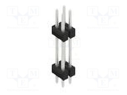Connector: pin strips; pin header; male; PIN: 4; 2.54mm; THT; 2x2