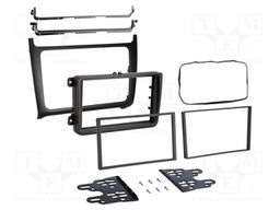 Radio frame; VW; 2 DIN; black