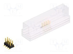 Connector: pin strips; pin header; male; PIN: 8; 2.54mm; SMT; 2x4