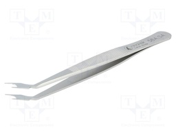 Tweezers; 120mm; Blades: curved; for precision works