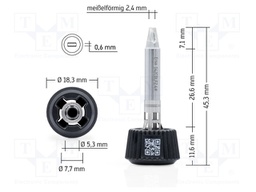 Tip; chisel; 2.4mm; longlife; for soldering station