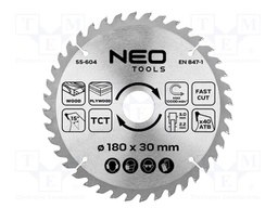 Circular saw; Ø: 180mm; Teeth: 40; cemented carbide; Øhole: 30mm